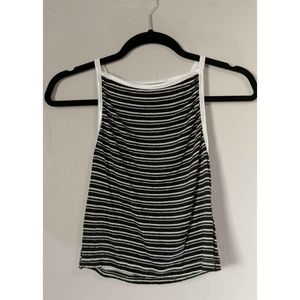 Urban Outfitters Black and White Striped Halter